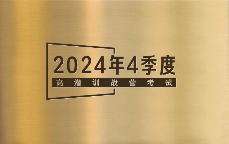 2024年4季度高潜训战营考试
